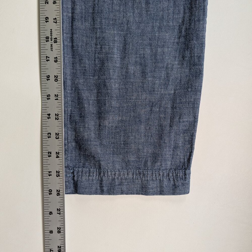 Gap Girlfriend Khaki's High Rise Size 4 Chambray Blue - Picture 7 of 9